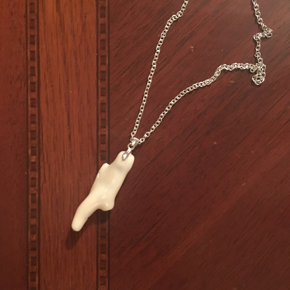 Untreated natural coral pendant 18K GP bail